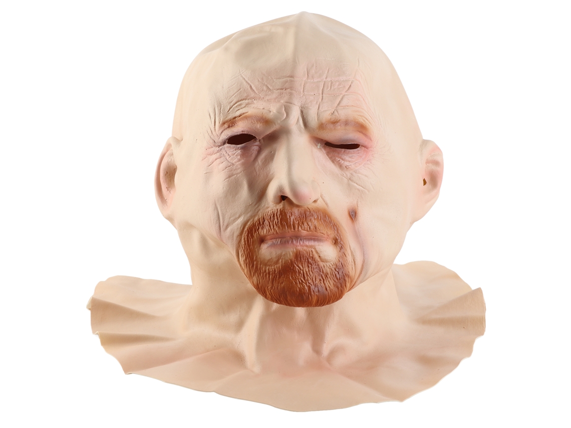 Laxiscreed Máscara De Velho Homem Em Látex Para Halloween E Festas De Cosplay, Fantasia Assustadora