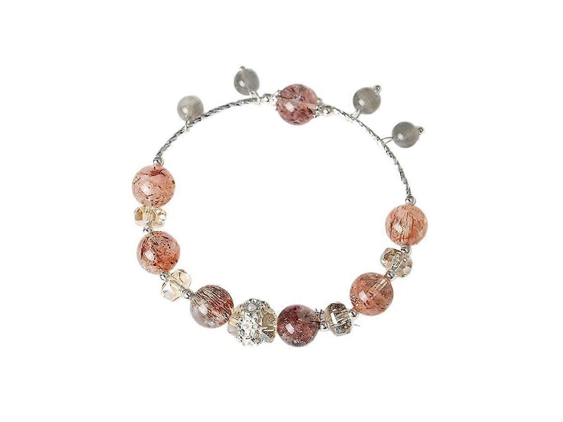 Pulseira Feminina Com Contas De Cristal