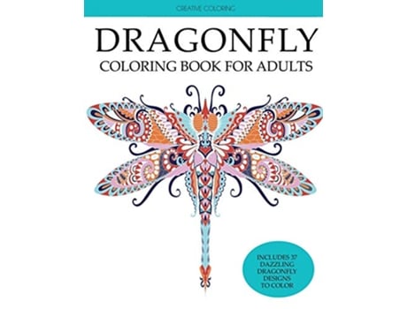 Livro Dragonfly Coloring Book for Adults de Creative Coloring (Inglês)