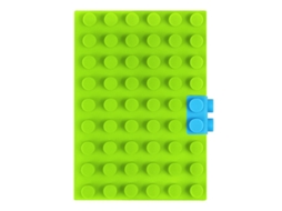 Caderno de Silicone, Caderno Pontilhado A6 Verde BRILVIBERA
