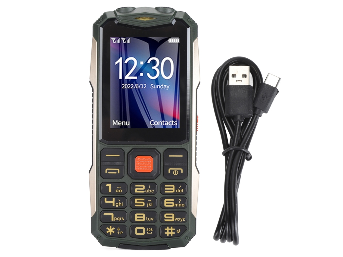 Telefone Móvel para Idosos 2G Tela 2.6'' 4800mAh