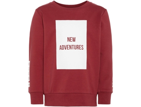Camisola De Criança Nameit Sudaderas Jerséis Nmmlaban Otras Caracteristicas Interior Cepillado. Impresiones Graficas En La Prenda. Vermelho (92)