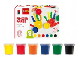 Conjunto MARABU Kids Tinta Dedos 6 X 35Ml
