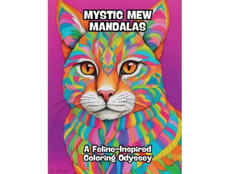 Livro Mystic Mew Mandalas A Feline-Inspired Coloring Odyssey de CONTENIDOS CREATIVOS (Inglês)