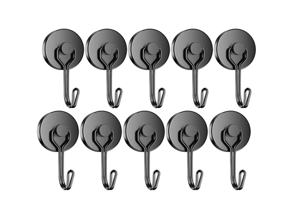 Ganchos Magnéticos Pretos De Neodímio De Alta Resistência, Tamanho De 35 Libras Slowmoose