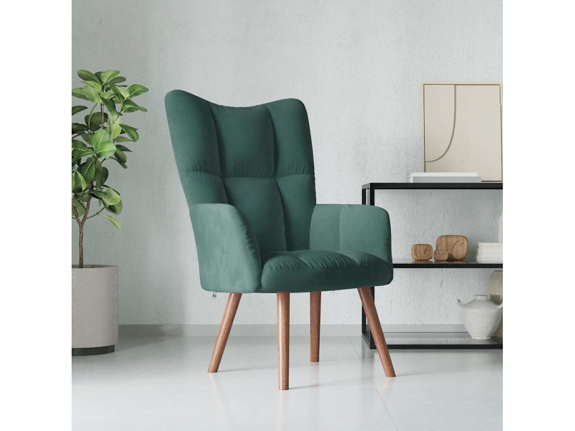 Cadeira De Descanso Veludo Verde Escuro DKD HOME DECOR