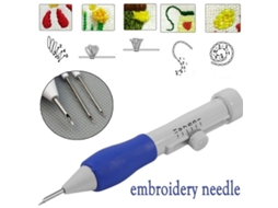 Kit Com 2 Agulhas De Bordado E Ferramentas De Costura Magic Embro Slowmoose