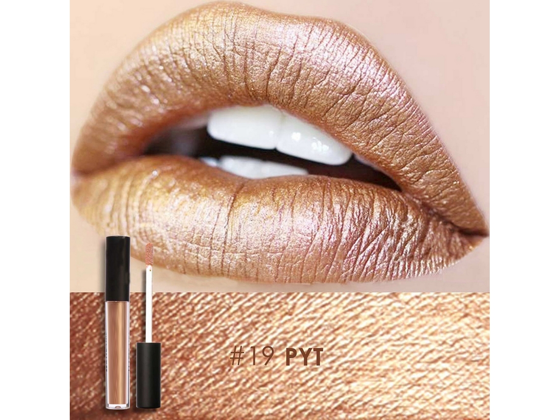 Brillo De Labios Metálico Focallure Largo Duración Impermeable Hidratante Cosmético 4