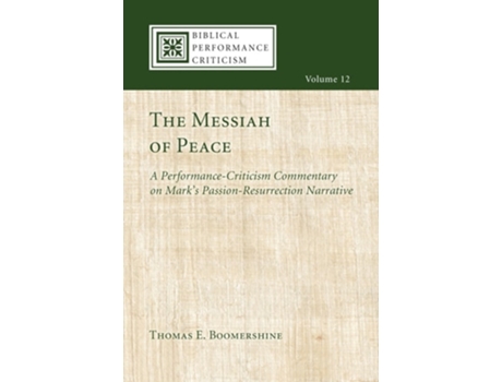 Livro The Messiah Of Peace De Thomas E Boomershine (inglês)