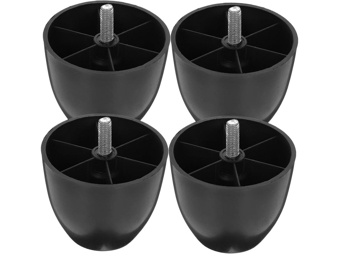 Tehaux Conjunto De 4 Pés Móveis Ajustáveis Para Cama, Sofá E Cadeira Niveladores De Plástico Antiderrapantes