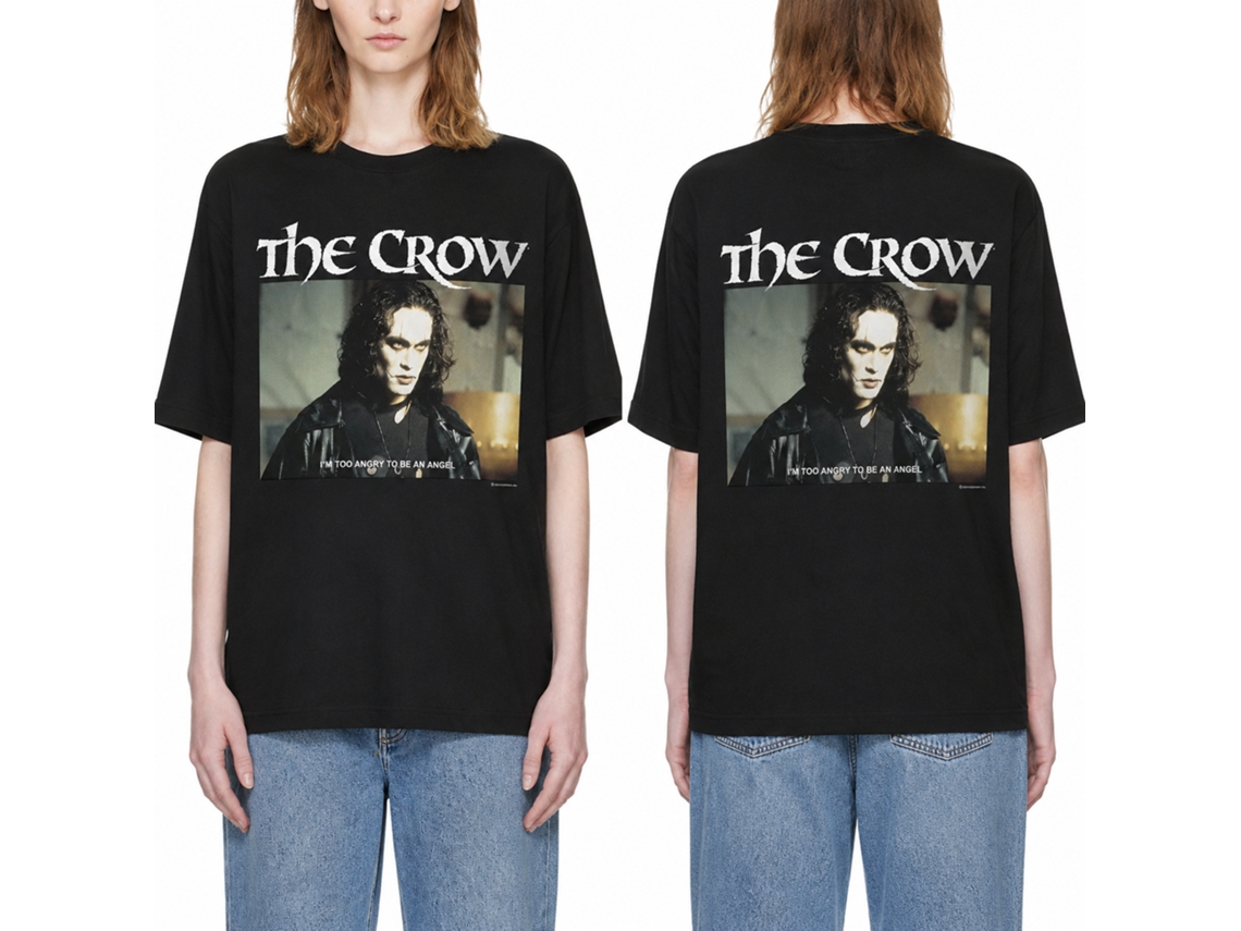 Rockinstone The Crow Movie Too Angry Black Adult T-shirt Size:m