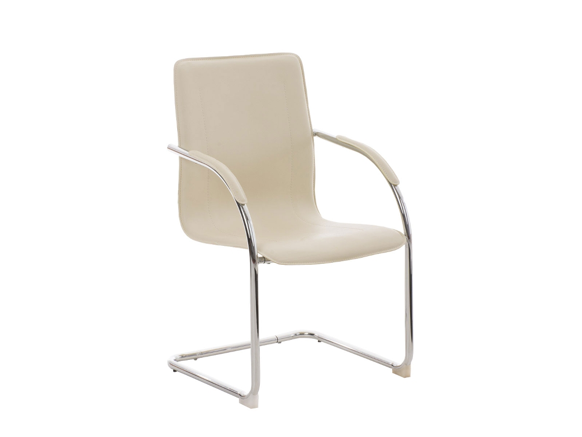 Cadeira para visitantes Melina V2 creme CLP