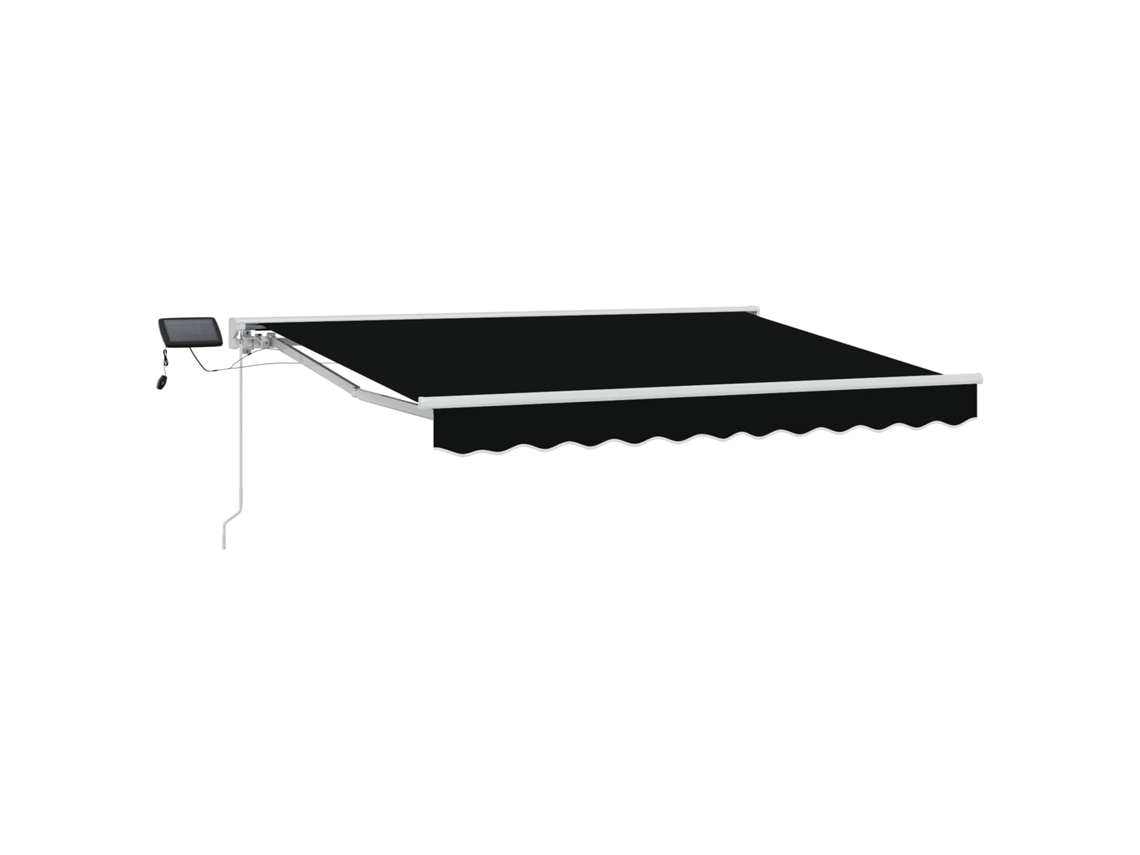 Conjunto 1 Toldo Manual Vidaxl Branco Alumínio (3 X 2,5 M)