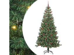 Conjunto 1 Árvore De Natal Vidaxl Verde Pvc (240 Cm)