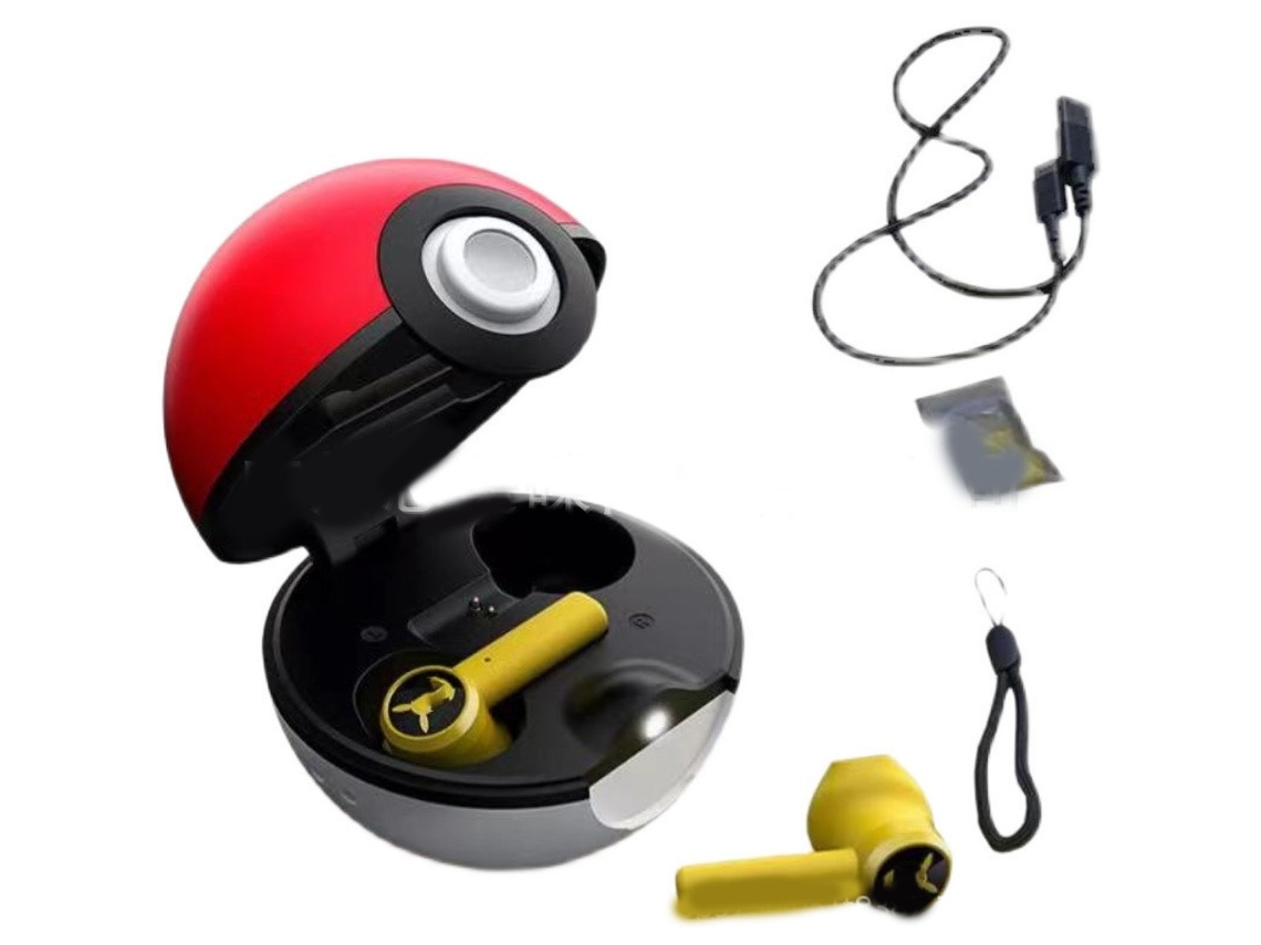 Fones Bluetooth true wireless Pokémon Pikachu com cancelamento de ruído e estéreo EOOCOO