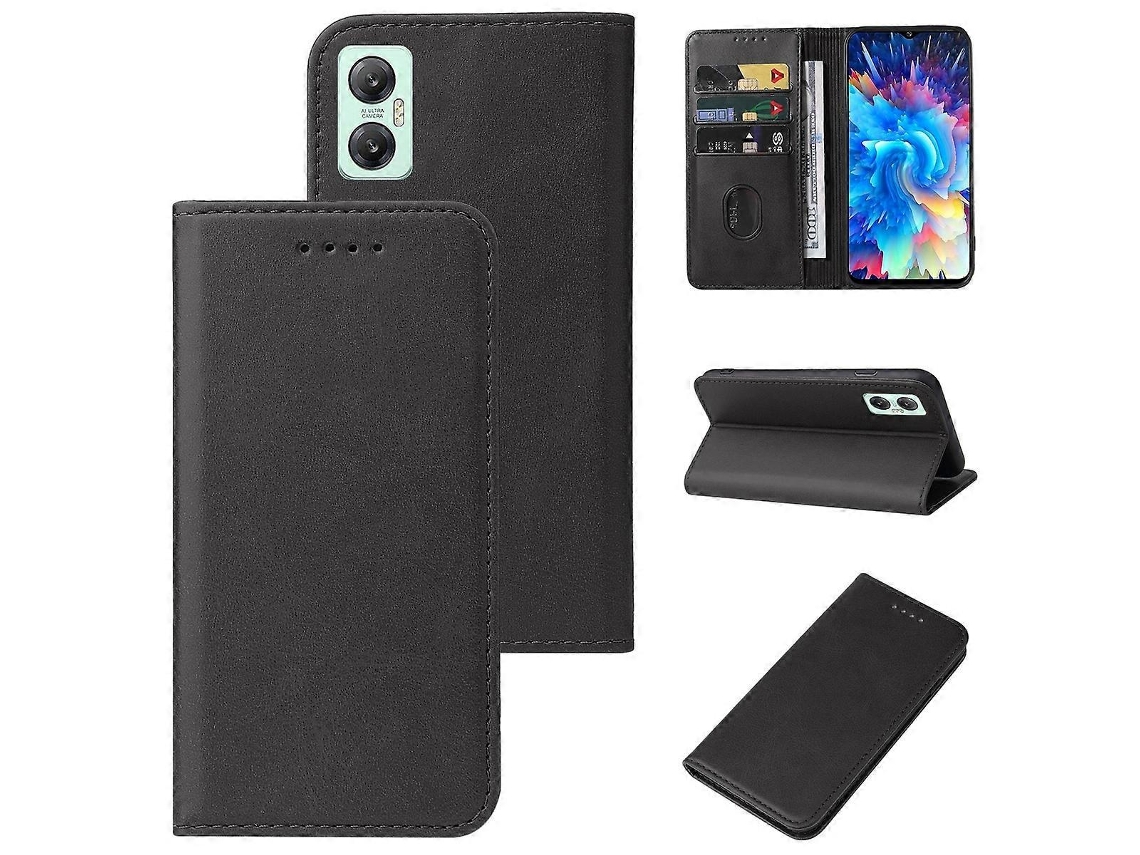 Capa De Couro Com Fecho Magnético Para Celular Infinix Note 30 Vip