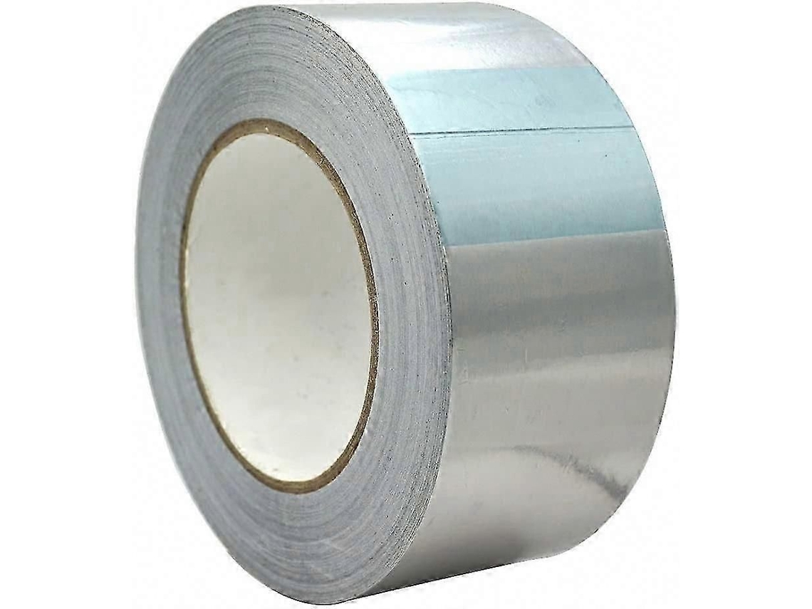 Fita Adesiva de Alumínio para Vedação, 50m X 50mm, Cor Prata. GOKOCO