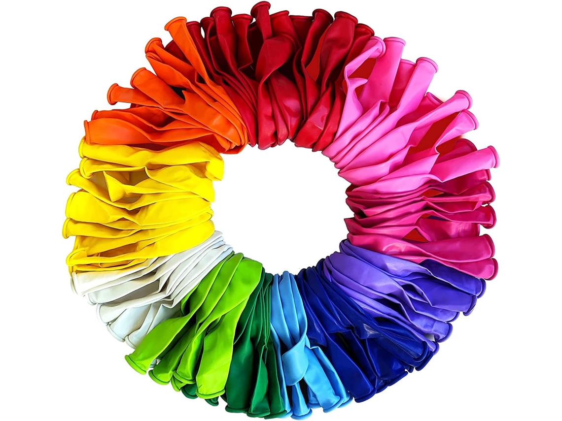 KOFIHETY Balões Comemorativos, Balões Espessados Para Eventos Alegres, Cores De Arco Íris Variadas, Balões De Látex, Decorações Vibrantes De Festas, Seguras E