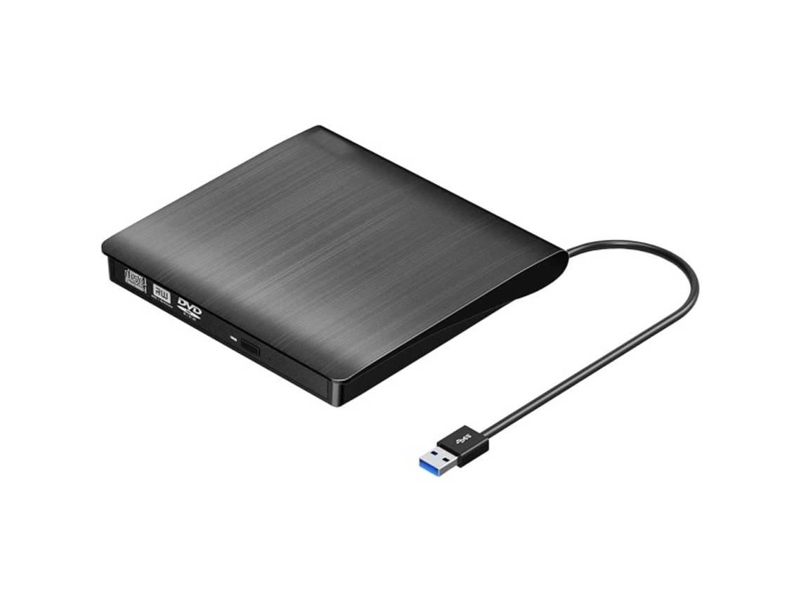 Lurelia Gravador Dvd Externo Usb 3.0, Leitor Cd/dvd Portátil Para Laptop, Pc E Mac