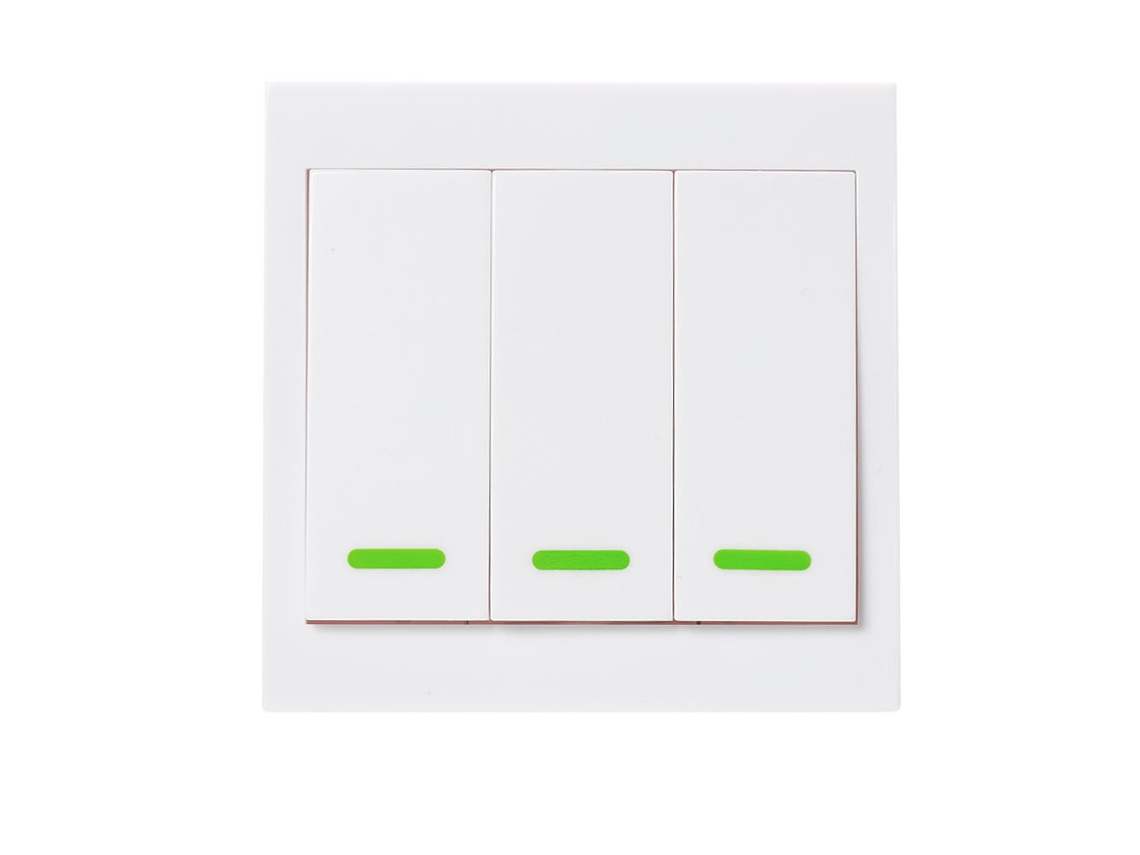 Laxiscreed Interruptor De Parede Wi-fi Inteligente Com Comando Remoto 433mhz Para Automação Residencial