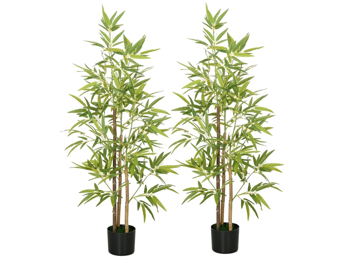 Bambu Artificial 498 Folhas (decoração Sala/escritório, Ø15x120cm)