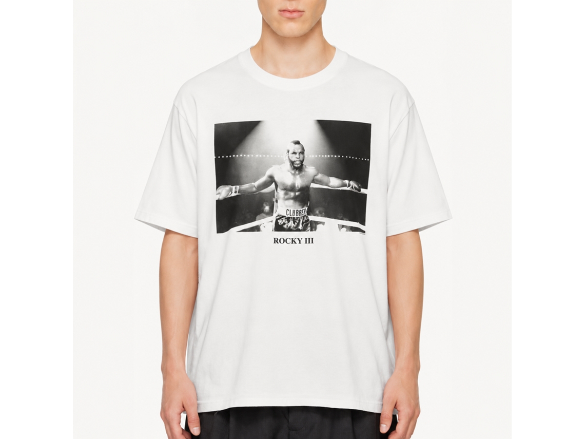 Rockinstone Rocky Movie Clubber Corner White Adult T-shirt Size:xxl
