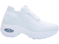 Tênis Casuais Femininos - Meias De Tricô Femininas - Sapatos Esportivos