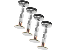 Conjunto de 4 Fixadores Mesa Cabeceira em Metal, Feitos Aço Inoxidável e Eva, com Espaçadores CHABERLU