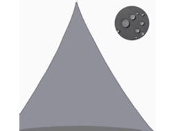 Toldo impermeável em tecido Oxford para camping, cobertura de casa, proteção solar para pátio, vela de sombra triangular.