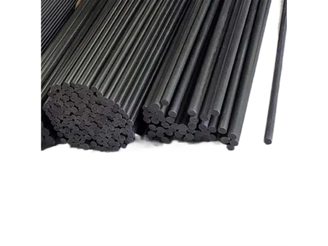 Conjunto De 10 Hastes Fibra Carbono Com 0, 8mm De Diâmetro E 1000mm Comprimento Para Aeromodelismo