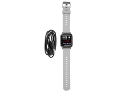 Relógio Inteligente Fitness Monitor De Sono Passos Multi Esportes Tela 1.3 Polegadas Bluetooth 5.0 Ip68 Prata Dt43