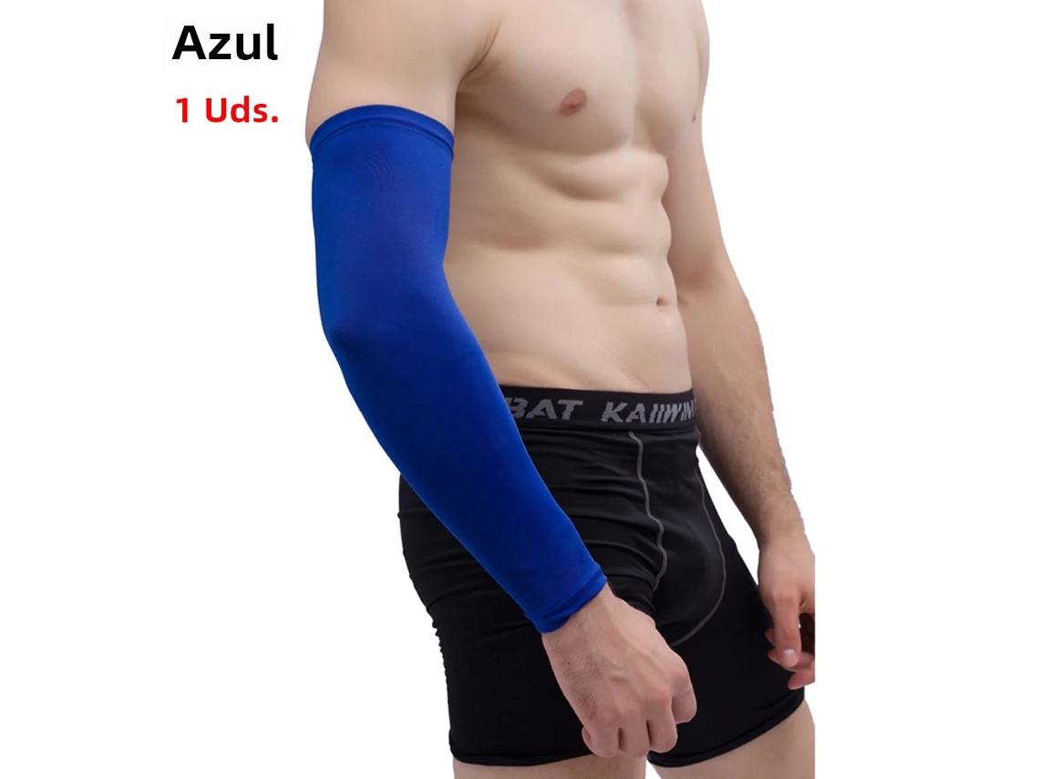 (azul, 1 Peça, Tamanho M) Manga De Compressão Esportiva Para Basquete E Ciclismo - Capa Térmica