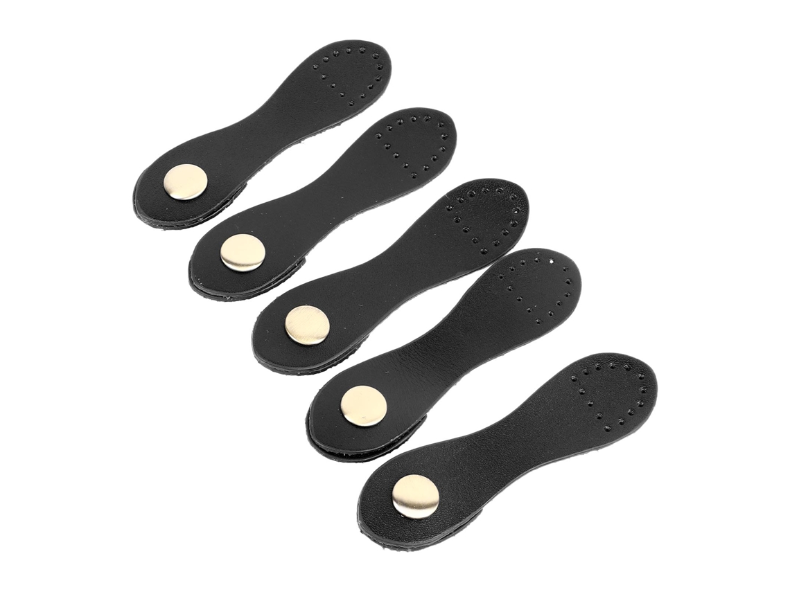 5 Conjuntos De Broches De Couro Macio Para Costura Diy, Fecho Para Bolsas E Carteiras, Latão Antigo Preto