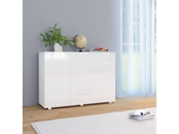 Vidaxl Aparador 107x35x80,5 Cm Branco Brilhante