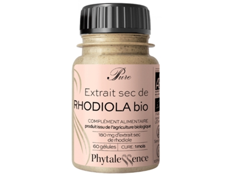Rhodiola Orgânica Pura 60 Cápsulas PHYTALESSENCE