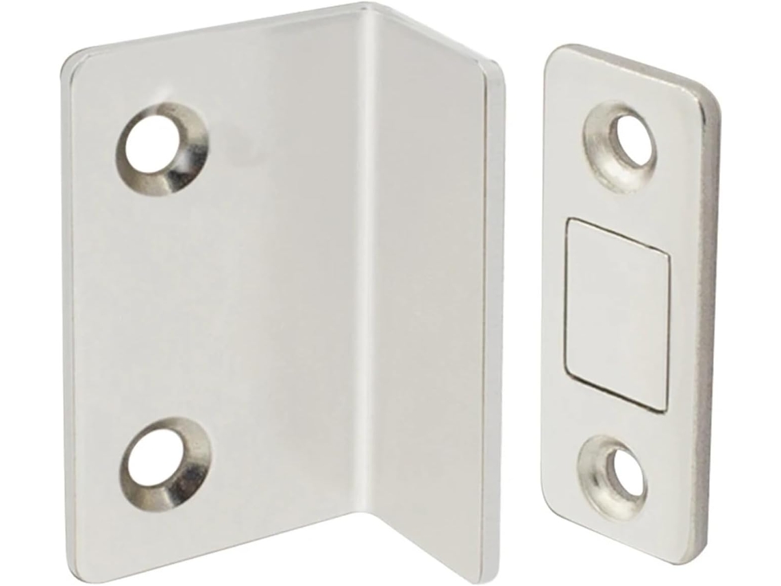 Conjunto De 10-fechos Porta Armário Sem Furos, Ímãs Fortes Em Formato De L Com Sucção Por Toque, Invisíveis E