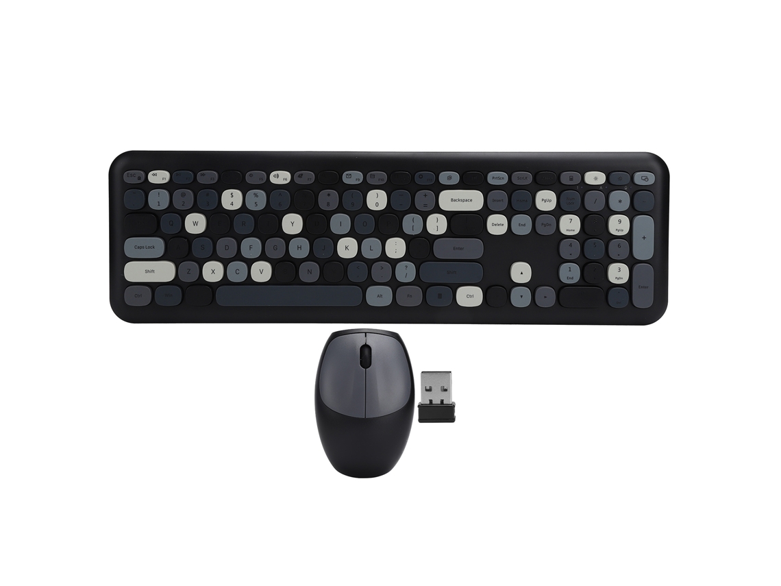 Conjunto de Teclado e Mouse Sem Fio 2.4g 110 Teclas | S/MARCA