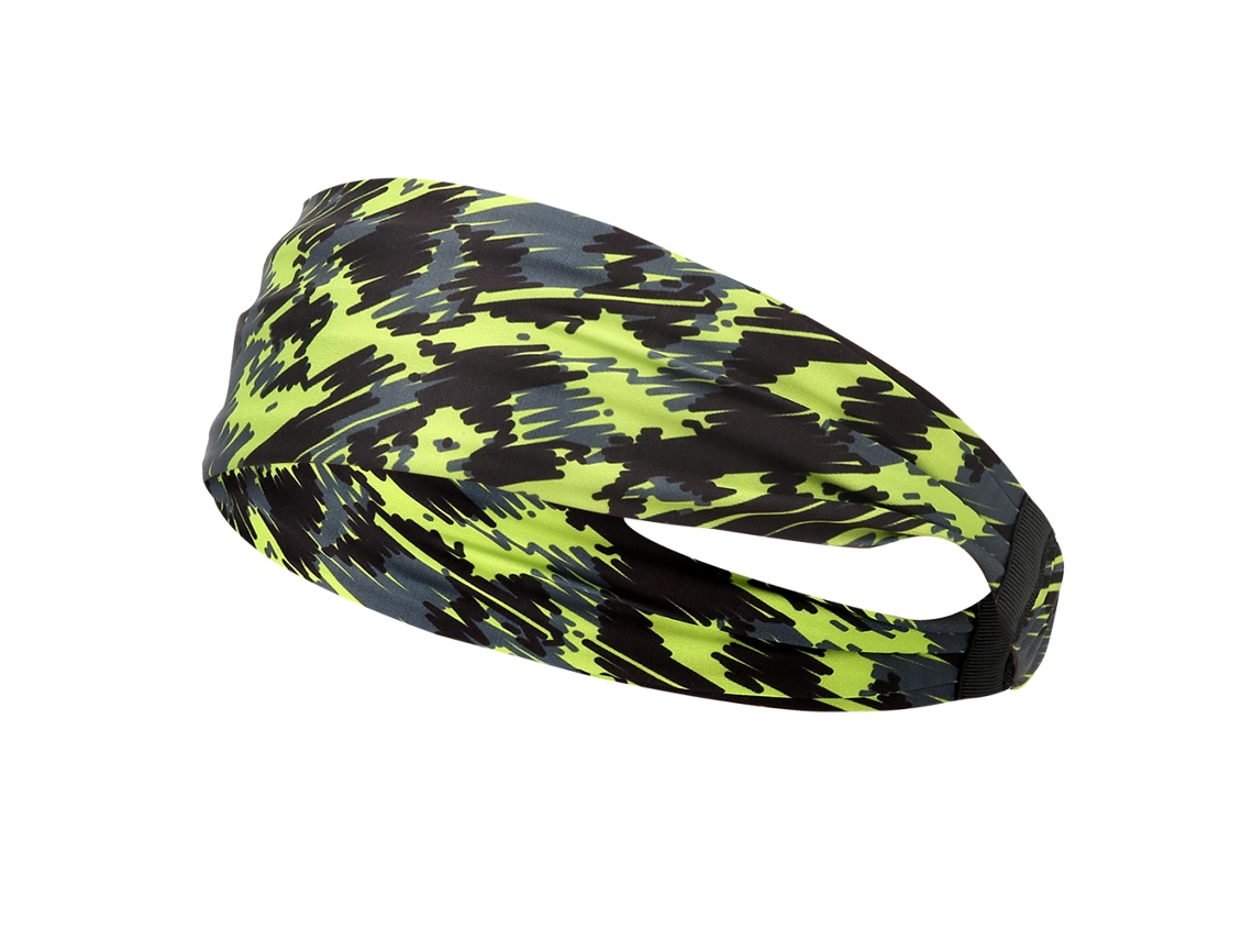Faixa de cabelo de yoga verde em fibra de poliuretano seca rápida para esportes ao ar livre S/MARCA
