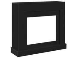 Vidaxl Cornija Lareira 100x30x87,5 Cm Deriv. Madeira Carvalho Preto