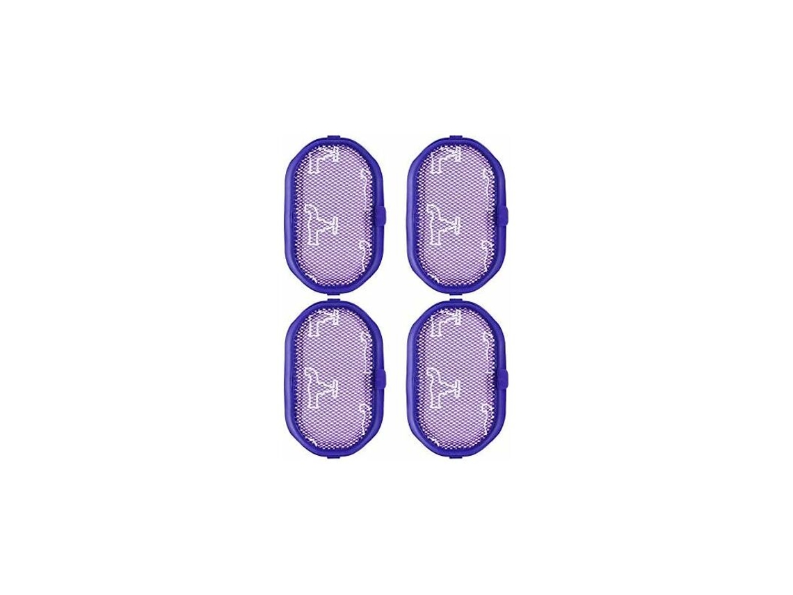 Conjunto de 4 Filtros Substituição Laváveis​​ para Aspiradores Pó D30 Dc31 Dc34 Dc35 Dc44 Dc45 Dc56, Substitui o Código 917066, 02 BRILVIBERA