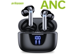 Fones de Ouvido Bluetooth Tws com Cancelamento de Ruído Ativo, Visor Led MDUG