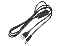 Lurelia Cabo Usb Para Dc 5,5 X 2,1 Mm, Branco, 5.5x2.1mm, 5 V, Routers E Modems, Indicador Led