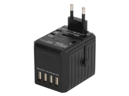 Adaptador Universal De Viagem Usb C Com Tomadas