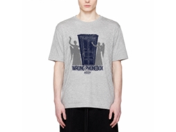 Rockinstone Bill And Ted Wrong Phonebox Heather Gray Adult T-shirt Size:l
