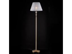 Ruben - Candeeiro De Pé Dourado E Cristal 1 Luz Com Abajur Dm.45.180 - Ø45 - Bl267-ph-or