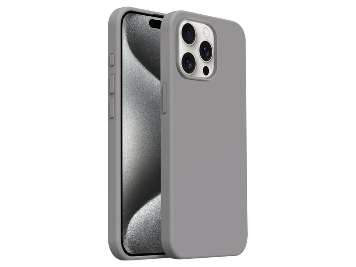 Capa De Silicone Líquido Ultra Fina Para Iphone 15 Pro Max - Cobertura Total - Magsafe