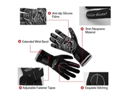 BUSINESS luvas de mergulho 3mm neoprene para mulheres e homens snorkeling surf kayak mergulho anti deslizante S/MARCA