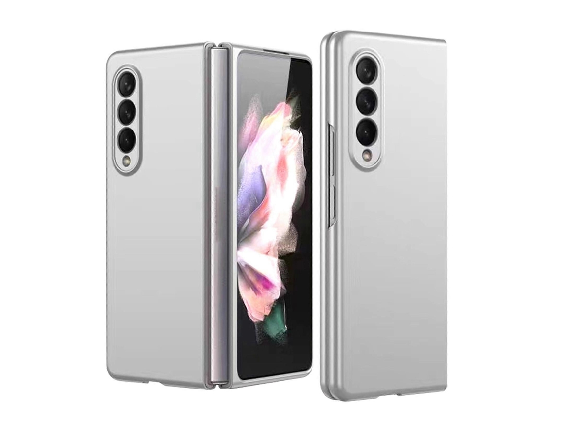 Capa Dobrável Ultrafina Com Acabamento Em Metal Fosco E Efeito Bronzeado Para Samsung Galaxy Z Fold4.