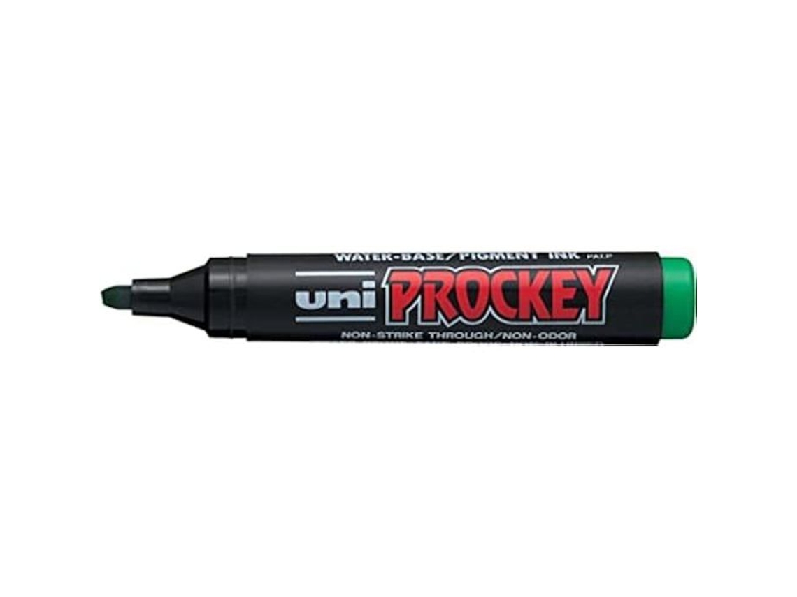 Marcador OFFICE DEPOT Prockey Pm126 V Ponta Cinzel Verde Pacote de 12