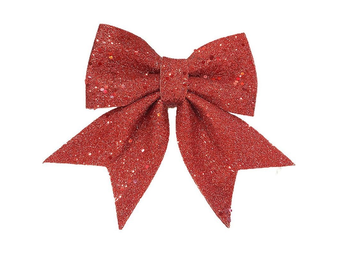 2/10pcs Laços Grandes Com Glitter Para Árvore De Natal Decorativo Ornamentos De Natal Presente 10 Unidades Rojo